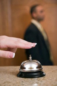 service bell about to be rung